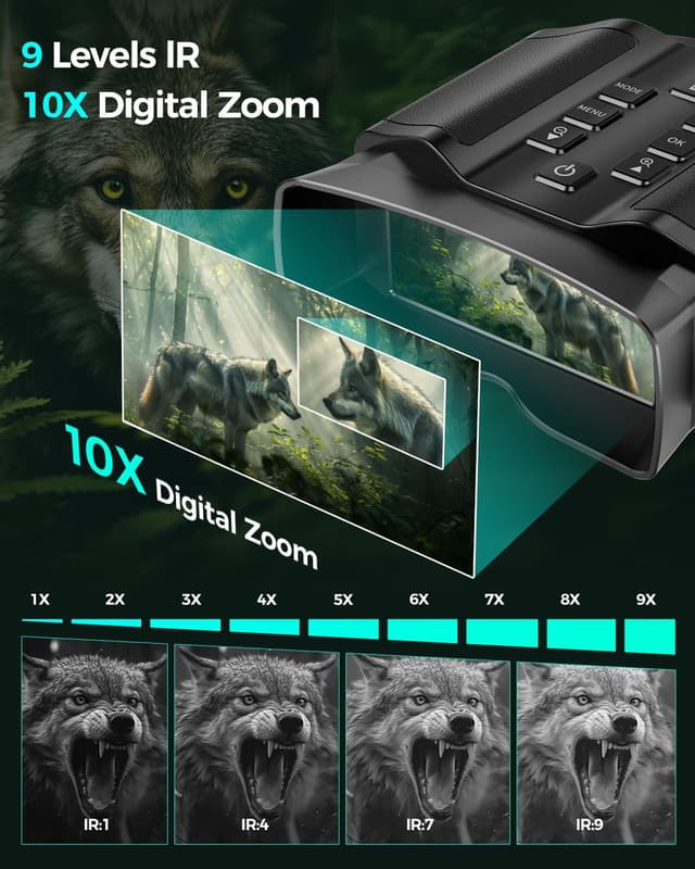Thumbnail 6 de HEXEUM Night Vision Goggles 10000mAh