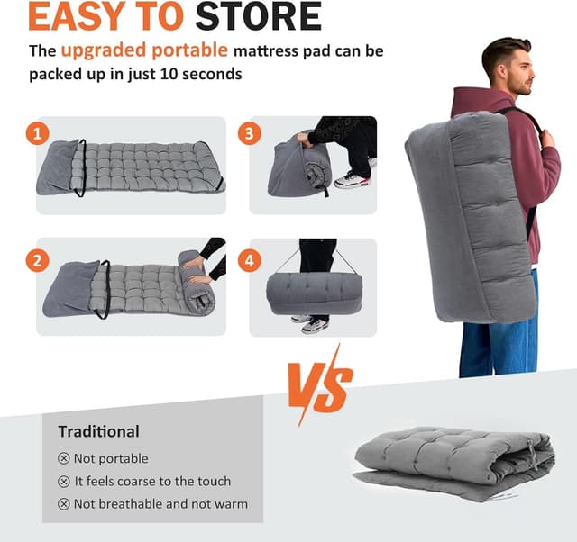 Detalle de ATORPOK SHOP camp bed cot 450 lbs