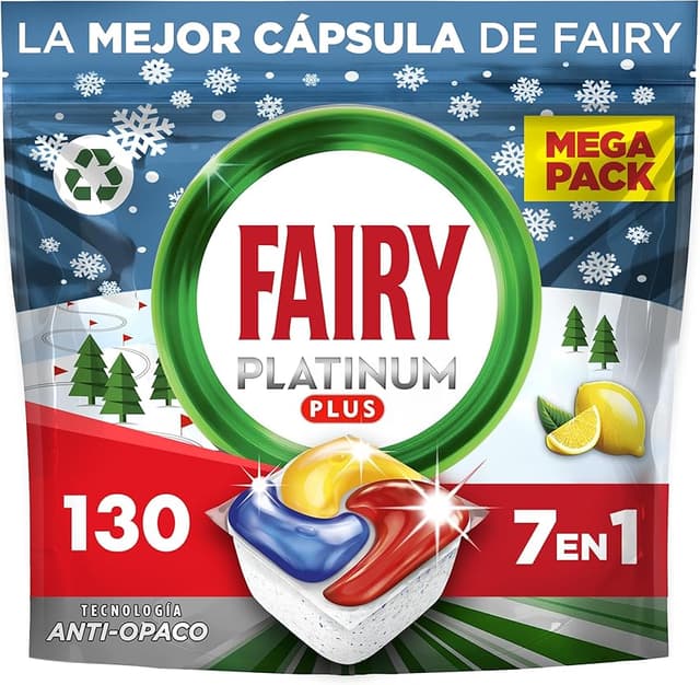 Thumbnail 5 de Fairy Platinum Plus Limón 71 cápsulas para lavavajillas