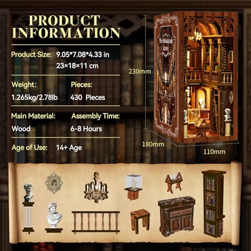 Detalle 2 de LUMYCE Kit de Casas en Miniatura con Luces LED 🏡