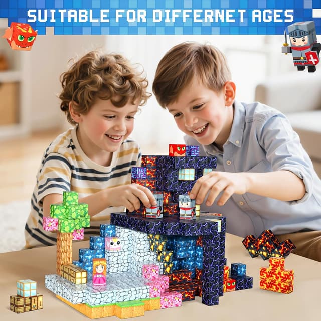 Thumbnail 6 de COOLJOYA Costruzioni magnetiche 150 pezzi 🧩