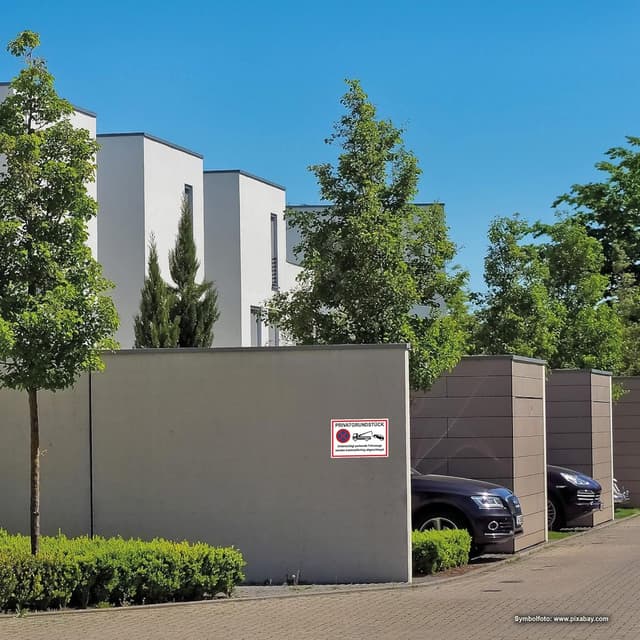 Thumbnail 3 de STROBO Privatgrundstück Schild 40x30cm Alu