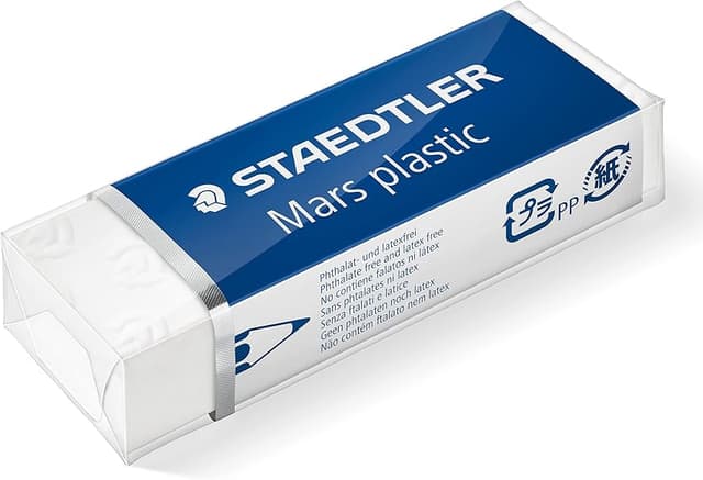 Thumbnail 1 de Staedtler Mars Plastic 526 50 - Goma de borrar blanca ✏️