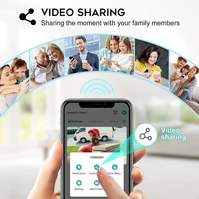 Thumbnail 6 de XTU 2K HD Wireless Video Doorbell with Chime