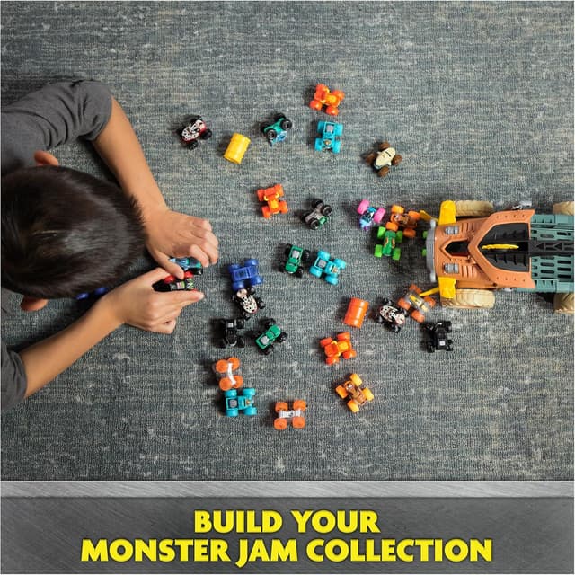 Thumbnail 6 de Monster Jam Mini Jam Megalodon Mad Hog Chomper and Monster Truck (Fun Cleanup & Storage) Ages 3+