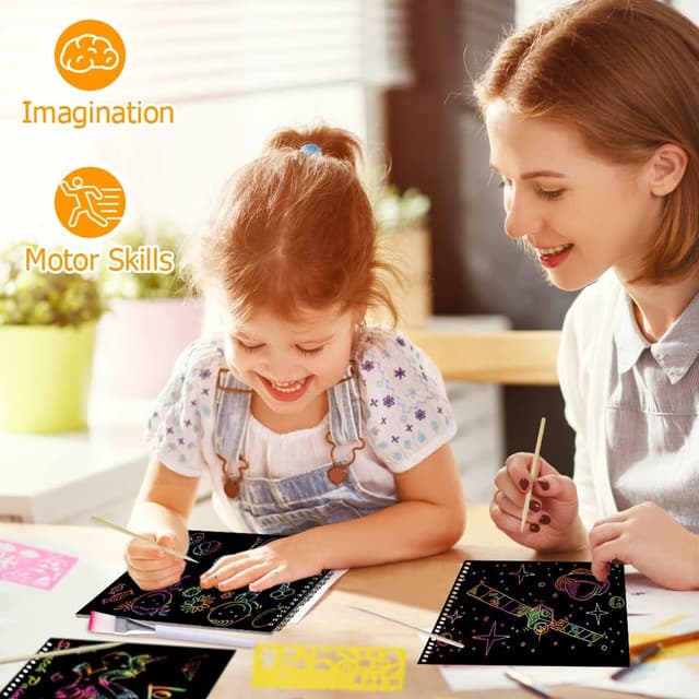 Thumbnail 5 de OFFCUP Scratch Art 2 piezas Manualidades Creativas