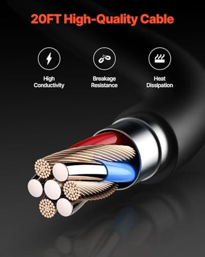 Thumbnail 4 de VEVOR Pistola de carrete 200 A, cable 20 pies