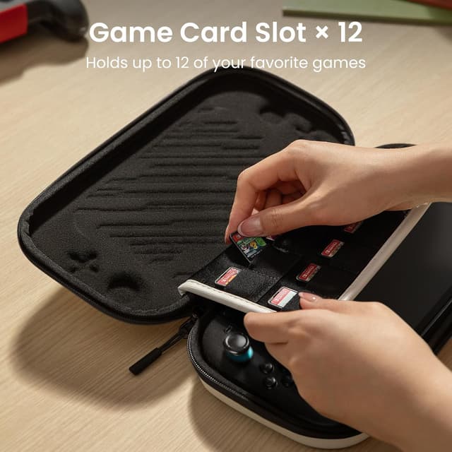 Detalle 2 de tomtoc Slim Carrying Case for Nintendo Switch 2 (Model 2025) with 12 Game Card Slots