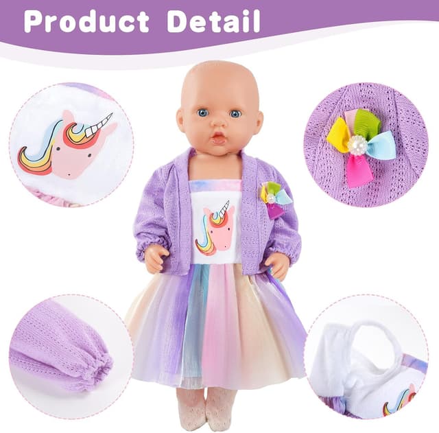 Thumbnail 3 de Aolso Ropa para Muñecas Bebé 35-45 cm