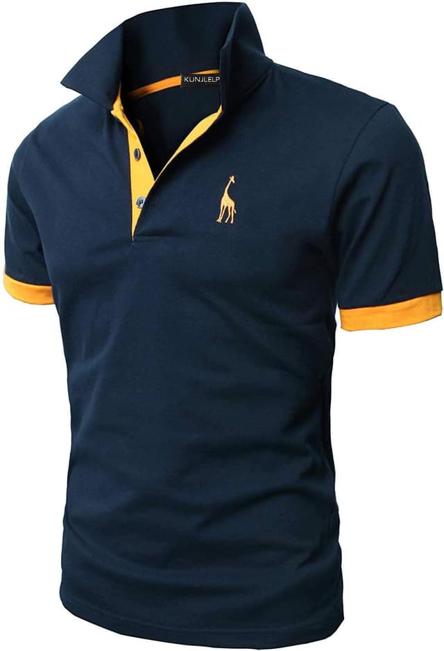 Thumbnail 4 de KUNJLELP Men's Cotton Pique Polo Shirt M