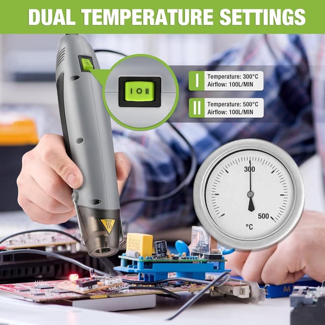 Detalle 2 de WORKPRO Décapeur Thermique 200W ⚡