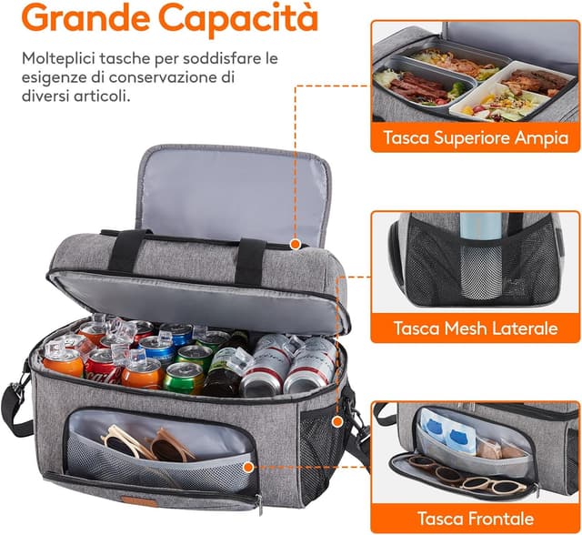 Thumbnail 4 de Lifewit Borsa Frigo 23L Borsa Termica Morbida