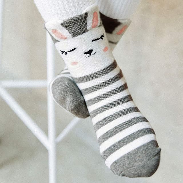 Detalle de LOFIR Calzini termici in cotone per bambina, caldi invernali antiscivolo (6 paia), taglia 20-34