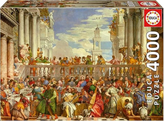 Detalle de Educa - Las Bodas de Caná, Paolo Veronese 🧩 Puzzle 4000 piezas, 136x96 cm