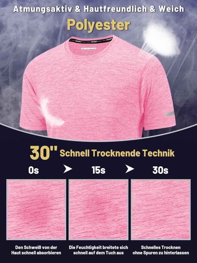 Detalle 2 de KEFITEVD Funktionsshirt für Herren