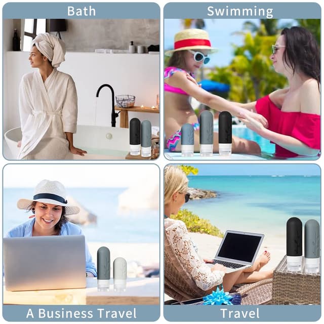 Thumbnail 5 de 18-Pack TSA Approved Silicone Travel Bottles