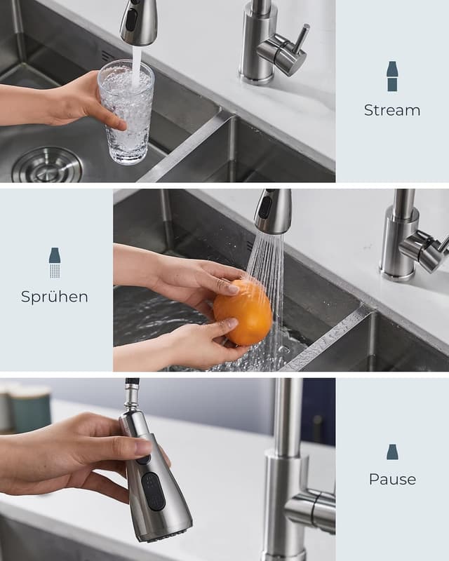 Detalle de FORIOUS FORIOUS Wasserhahn Küche 45 cm