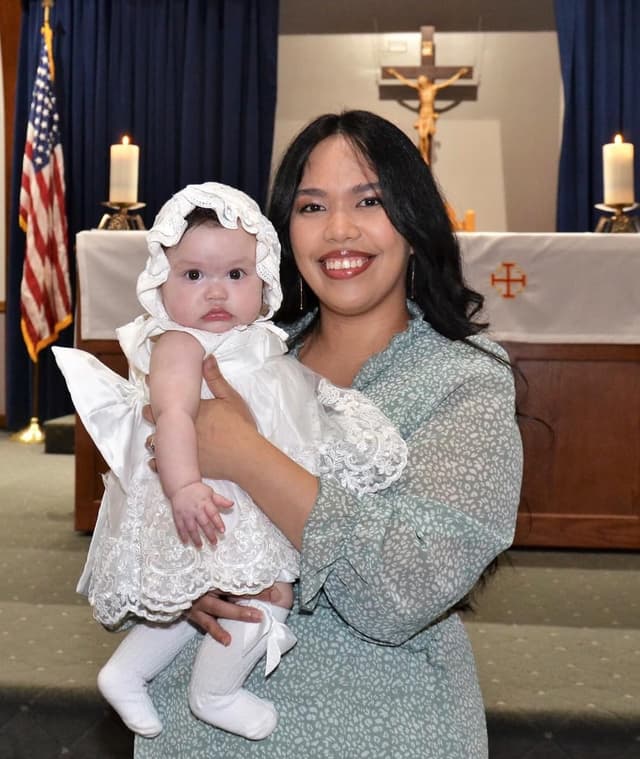 Detalle de LZH Baby Girls Ruffle Lace Backless Dress with Headwear & Bowknot (Pageant, Wedding & Party)
