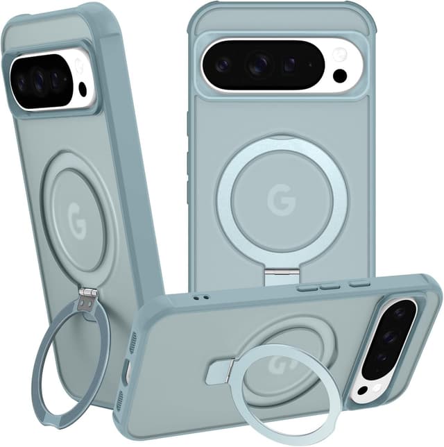 Imagen de CHAOFEnG Magnetic Case with Ring Stand for Google Pixel 10 Pro XL (Teal Green) — Slim Hard Back, Military-Grade Drop Tested en OfertitasTOP