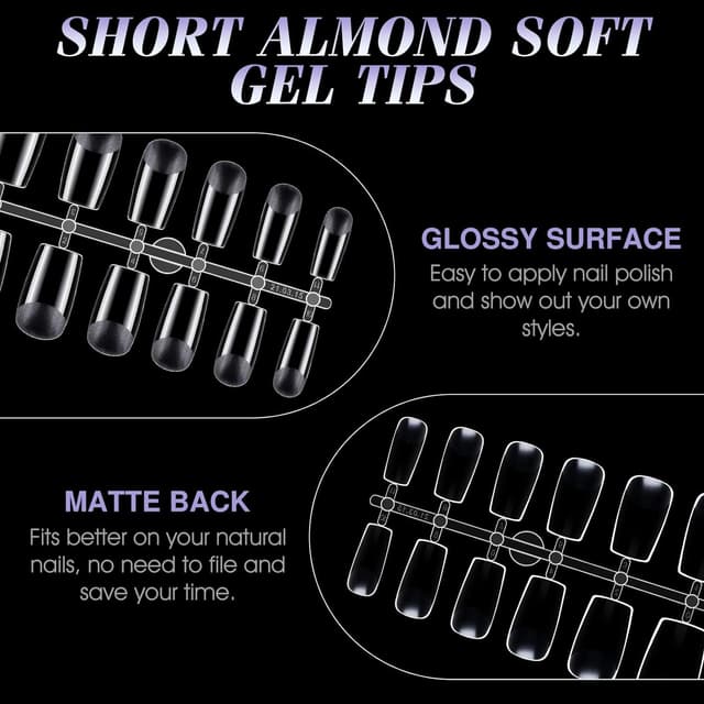 Thumbnail 6 de Gelike ec Full Cover Short Square Nägel 240 Stk