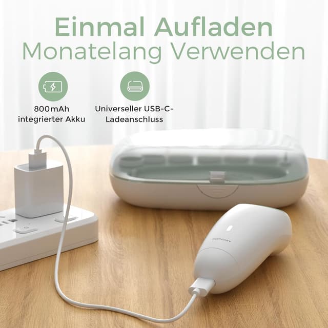 Thumbnail 5 de Momcozy Baby Nagelfeile Elektrisch 7 Ersatzpads