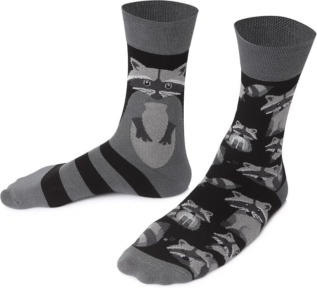 Detalle de TODO Colours Lustige Socken mit Waschbär-Motiv – mehrfarbig (Herren & Damen)