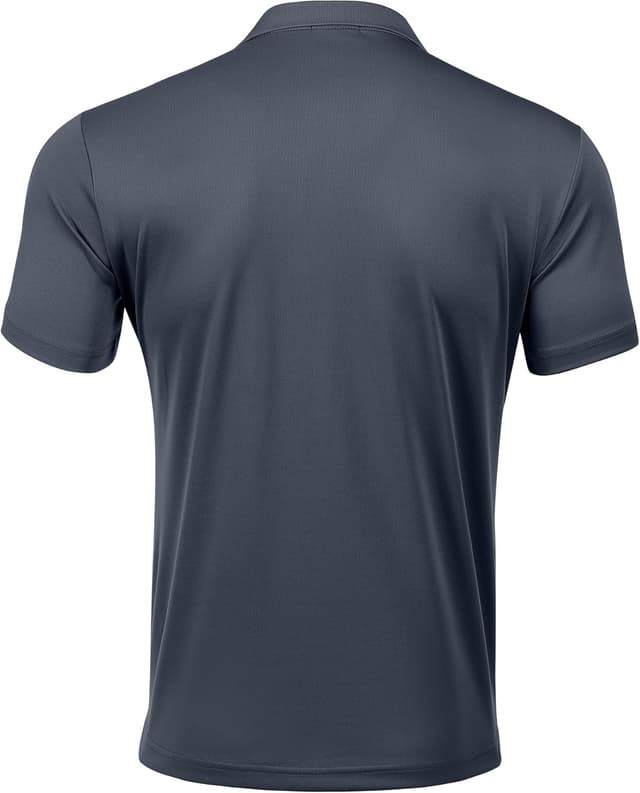 Detalle 2 de PINSPARK Polo da uomo a maniche corte traspirante e ad asciugatura rapida per golf, tennis e fitness