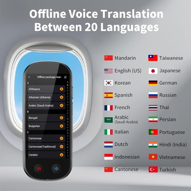 Detalle de MoStrive Sprachübersetzer 150 Sprachen Translator