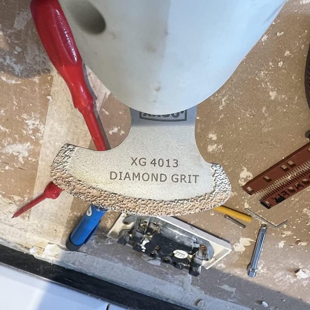 Thumbnail 6 de XXGO 4pc Diamond Multi Tool Blades for Grout Removal, Plaster & Mortar Cleanup (Compatible with Bosch / Dremel / Fein / Makita & more)