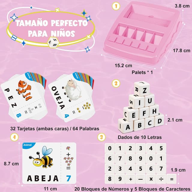 Thumbnail 5 de Joozmui Juegos Educativos 2 en 1 para niños 3-8 años