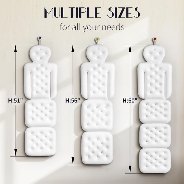 Thumbnail 5 de Full Body Bath Pillow 51" x 16" for Tub