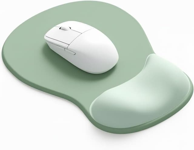 Detalle de Giecy Gel Wrist Rest Mouse Pad for Laptop & Office Use (Green)
