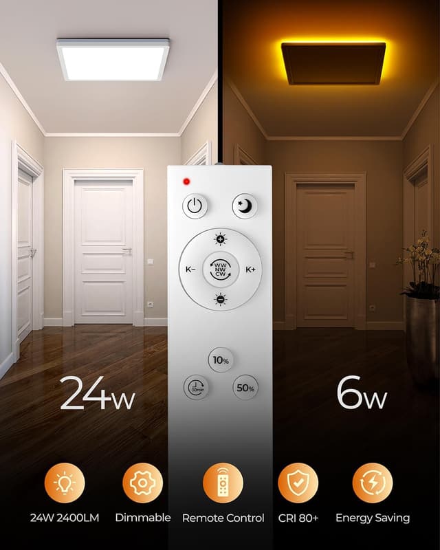 Detalle 2 de BLNAN Deckenleuchte 24 W dimmbar