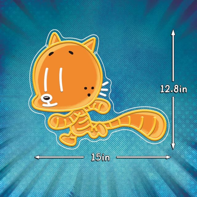 Thumbnail 6 de Cat Kid UV Painted LED Neon Light 15x12.8" 🖼