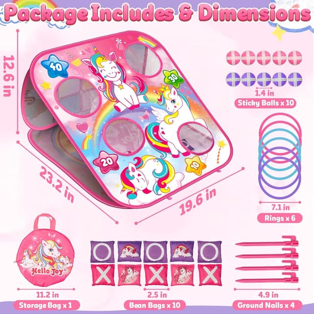 Thumbnail 6 de Bean Bag Toss Cornhole Set for Kids Age 3