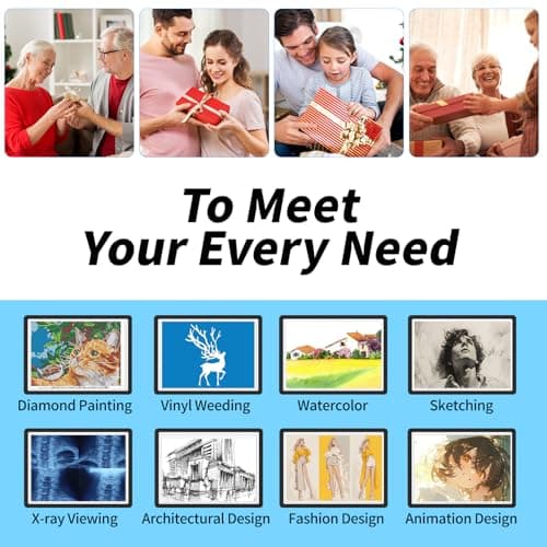 Thumbnail 5 de TOHETO A3 Rechargeable Light Pad for Tracing ✍