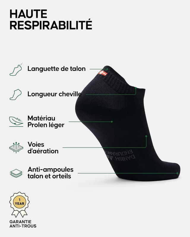 Detalle 2 de DANISH ENDURANCE Chaussettes Courtes Running