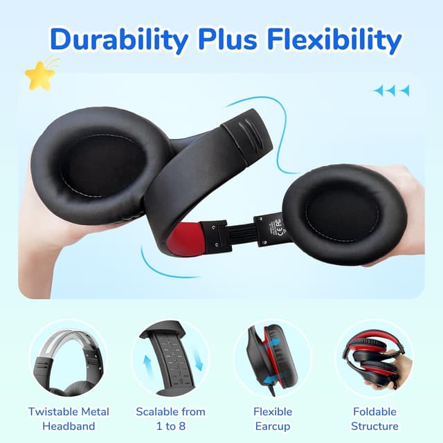 Thumbnail 6 de EarFun Kinder Kopfhörer 85 dBA Rot