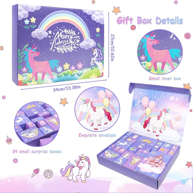 Thumbnail 5 de Calendrier de l'Avent licorne fille 2025, 24 jours de cadeaux 🎉