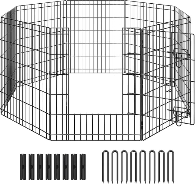 Detalle 2 de Yaheetech Welpenlaufstall 76 cm hoch für 8 Teile