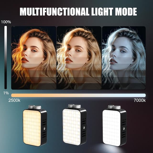 Detalle de EMART RGB Video Light – 360° full-colour portable LED camera light with 13 effects