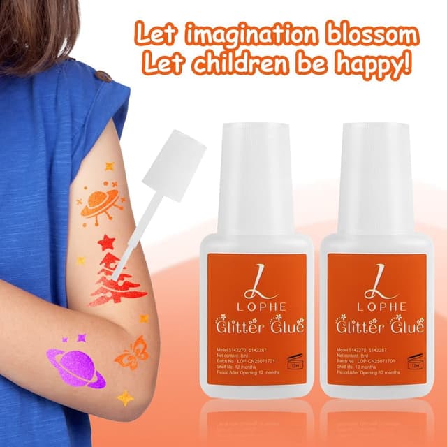 Thumbnail 3 de LOPHE Colla per tatuaggi glitterata 8 ml 🎨