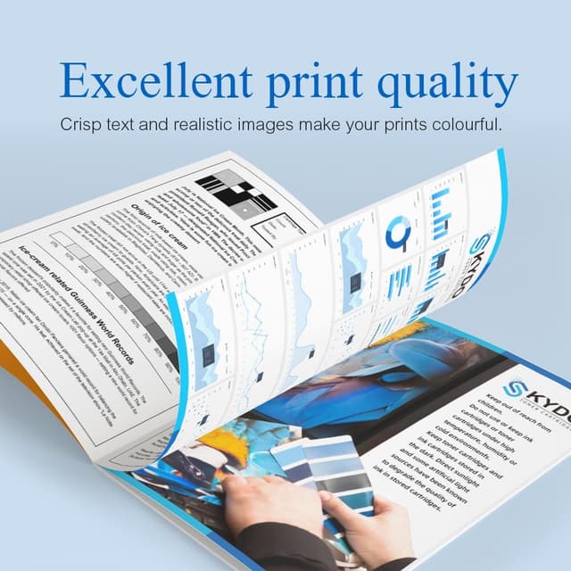 Detalle de Pack 4 cartouches Skydo LC427 compatibles pour Brother LC-427 (1 Noir, 1 Cyan, 1 Magenta, 1 Jaune) – pour MFC et HL