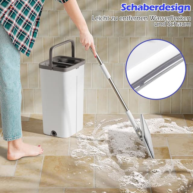 Thumbnail 5 de Eukue Wischmopp Set mit Eimer 140 cm 🧹