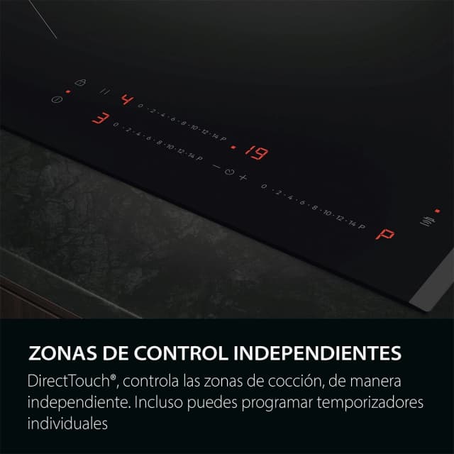 Detalle 2 de AEG Serie 5000 Induction TO63IV0FFB con 3 zonas y Hob2Hood (reacondicionado Grado B)