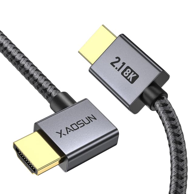 Detalle de XAOSUN HDMI 2.1 8K Kabel Winkel 2 m