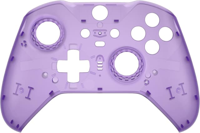 Detalle de eXtremeRate Front Case für Xbox Elite Series 2/Series 2 Core (Modell 1797) – transparente DIY-Ersatzhülle inkl. Accent-Ringe