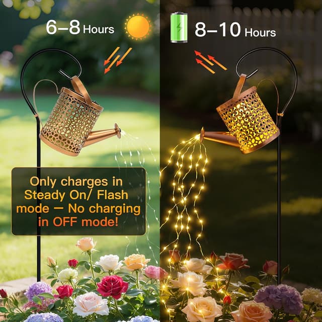 Detalle 2 de Ollny Solar Watering Can Lights 10 hrs