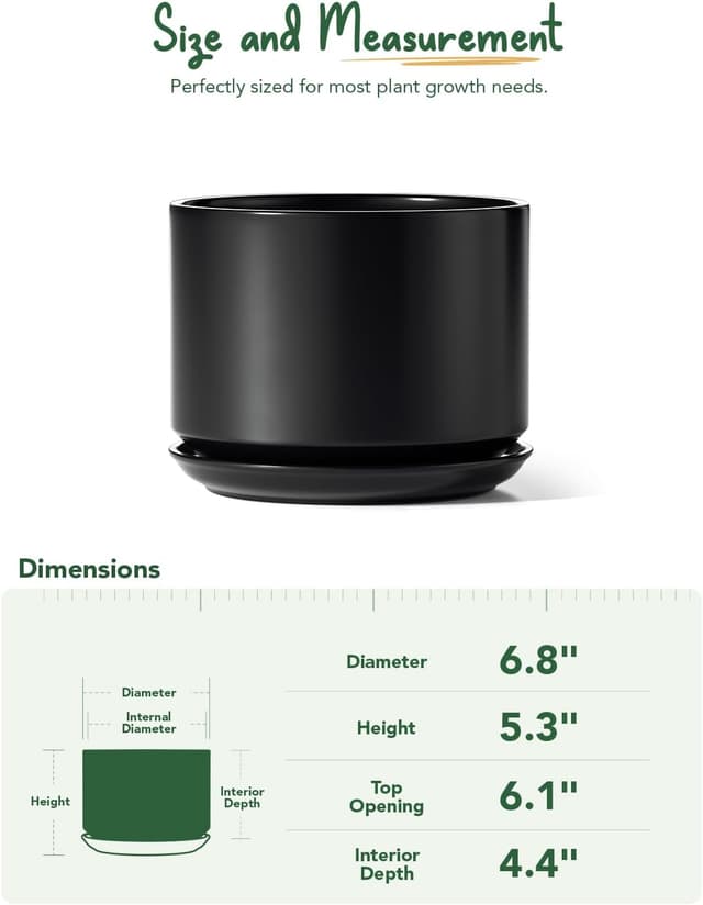 Thumbnail 3 de LE TAUCI 17 cm Ceramic Plant Pot