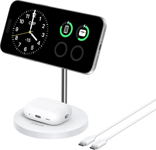 Thumbnail 6 de Anker MagGo 2-in-1 Wireless Charging Station (MagSafe compatible) with Qi2 15W stand
